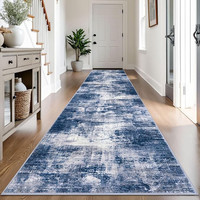 IOHOUZE Abstract Runner Rug 3x14 Ft Washable Runners by iOhouze