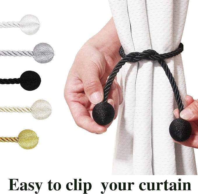 Curtain Tiebacks Outdoor Elegant Decorative Tie Backs Modern Rope Tiebacks - Image 4