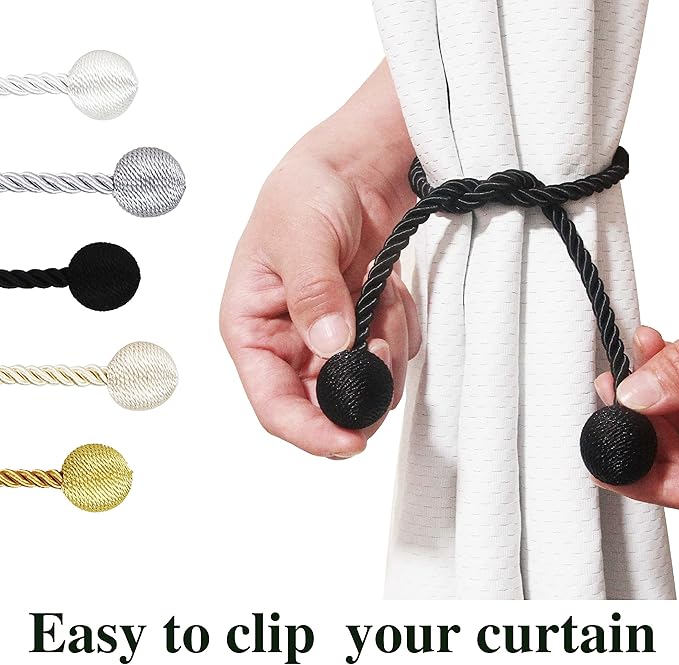 Curtain Tiebacks Outdoor Elegant Decorative Tie Backs Modern Rope Tiebacks - Image 4