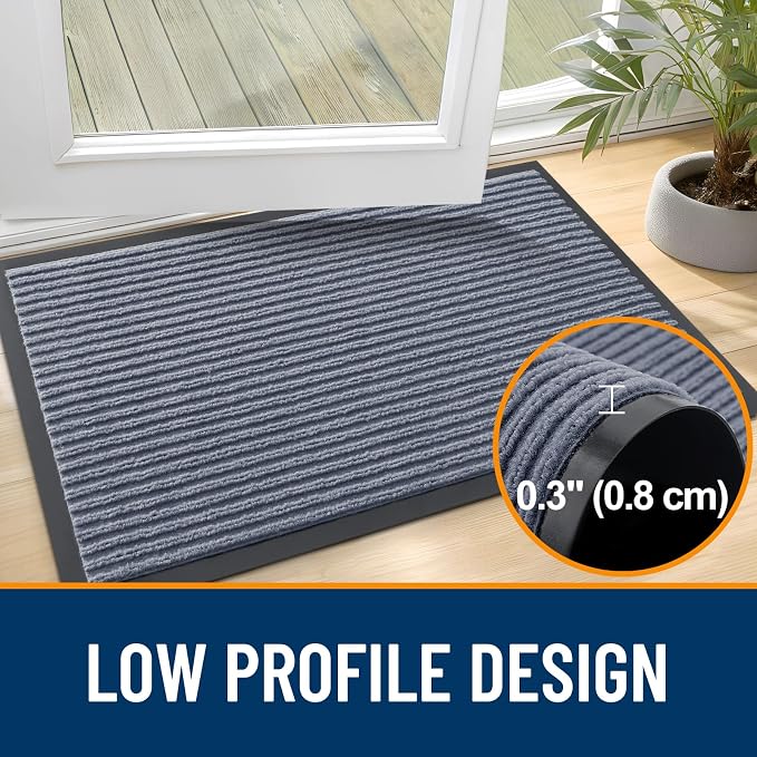 OLANLY Front Door Mat Indoor Outdoor Entrance, Waterproof Heavy Duty Doormat - Image 4