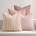 MIULEE Faux Fur Plush Decorative Throw Pillow Covers 16x16, Soft Cute Romantic by MIULEE