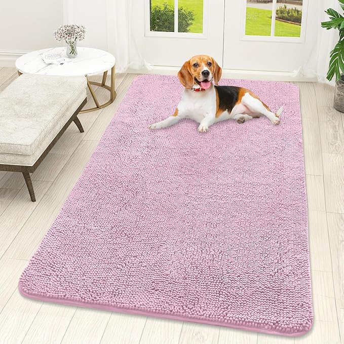 OLANLY Dog Door Mat for Muddy Paws 59x32, Absorbs Moisture and Dirt, Absorbent by OLANLY