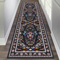 HEBE Washable Hallway Runner Rug 2'x 8' Non Slip Kitchen Rugs Runner, Low Pile by HEBE
