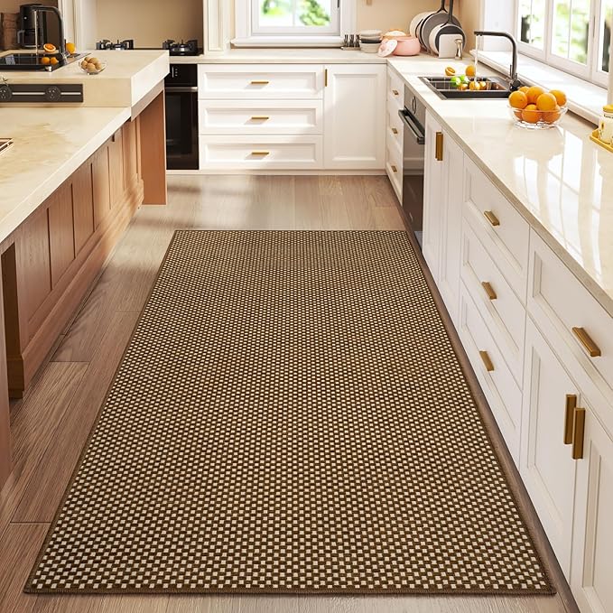 YDKGL 3x5 ft Area Rug Entryway Runner Rug Non Slip Washable, Boho Woven Kitchen - Image 3