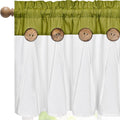 FRAMICS Farmhouse Valance Curtains, Boho Cotton Linen Kitchen Valance, Rustic by FRAMICS