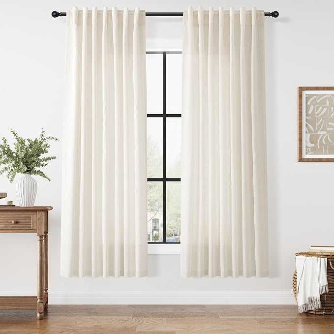 Nanspring Modern Linen Curtains by Nanspring