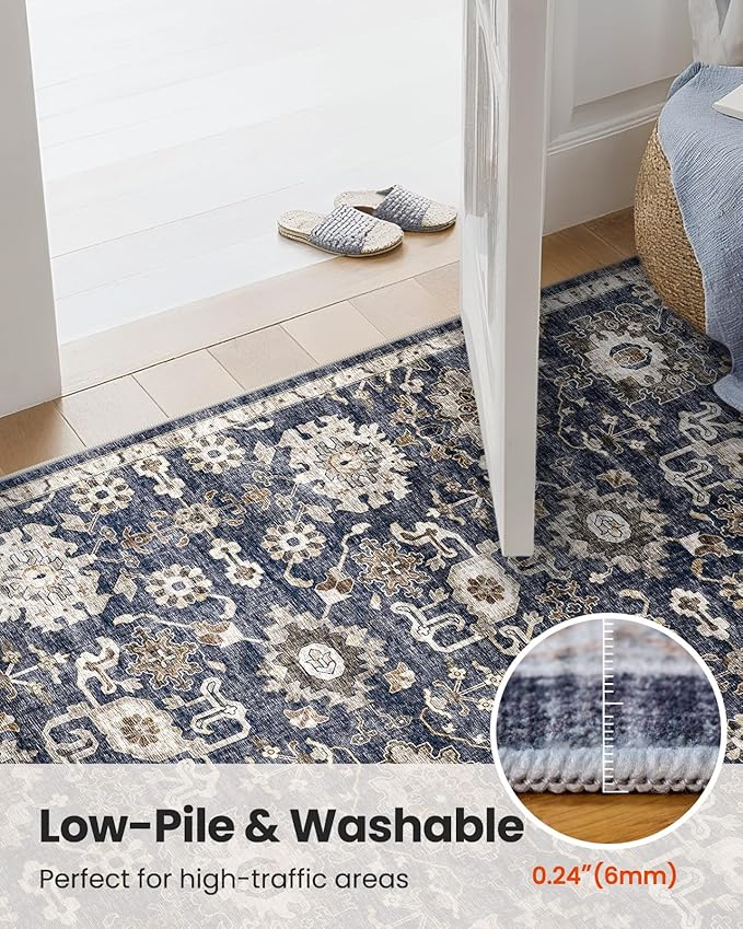 AMADA HOMEFURNISHING 6x9 Area Rugs, Vintage Rugs - Image 8