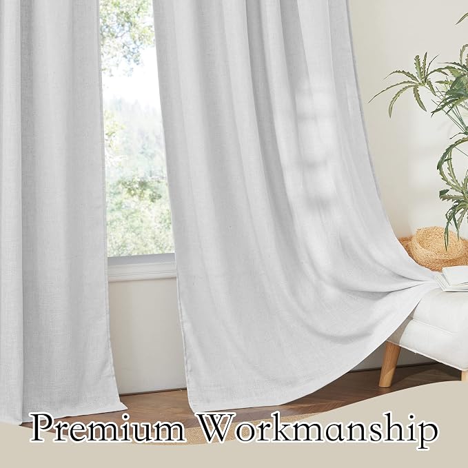 RYB HOME Sheer Curtains for Kitchen - Image 5