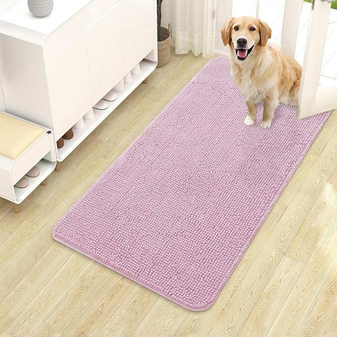 OLANLY Dog Door Mat for Muddy Paws 40x24, Absorbs Moisture and Dirt, Absorbent by OLANLY
