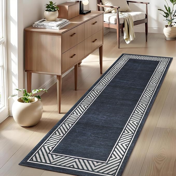 GarveeHome Washable Hallway Rug 2x6 Narrow Modern Bordered Floor Runner - Image 2