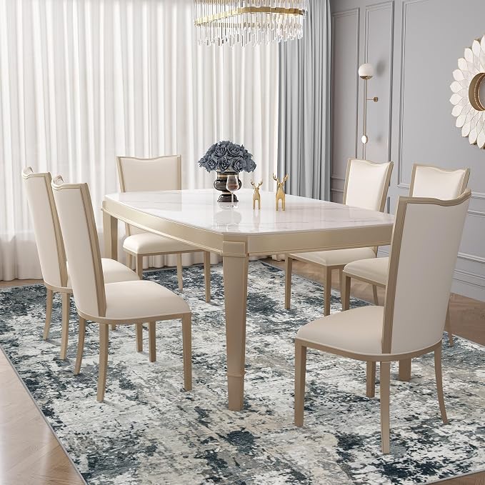 XLUEZ 6x9 Area Rugs for Living Room, Washable Modern Abstract Large Area Rug - Image 5