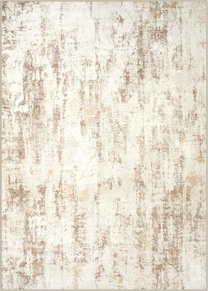 5x7 Area Rugs Washable Rug: Modern Abstract Living Room Rug Soft Anti-Skid Thin - Image 2