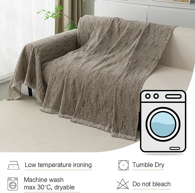 MYSKY HOME Couch Covers for 3 Cushion Couch Sofa, Sectional Couch Cover L Shape - Image 6
