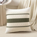 Fancy Homi Set of 1 Boho Olive Green Decorative Throw Pillow Cover 18x18 Inch by Fancy+Homi