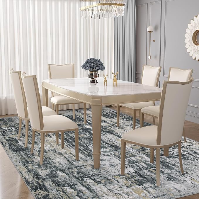 XLUEZ 6x9 Area Rugs for Living Room, Washable Modern Abstract Large Area Rug - Image 5