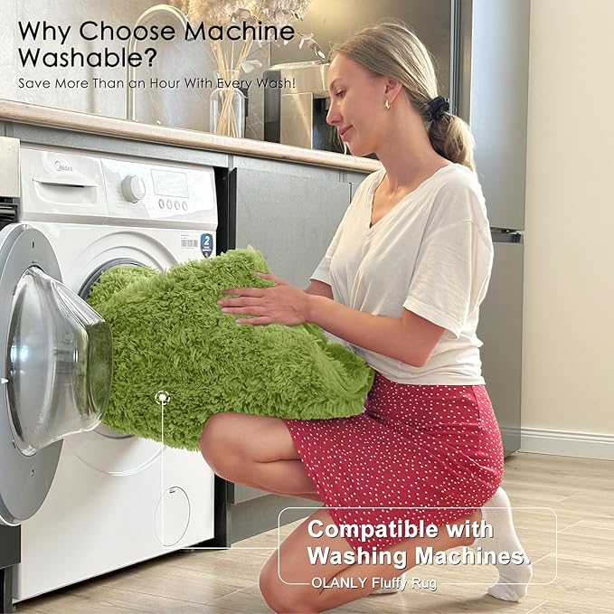 OLANLY 8x10 Machine Washable Large Area Rugs - Image 2