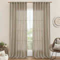 LAMIT 95 Inches Long Linen Curtains by LAMIT