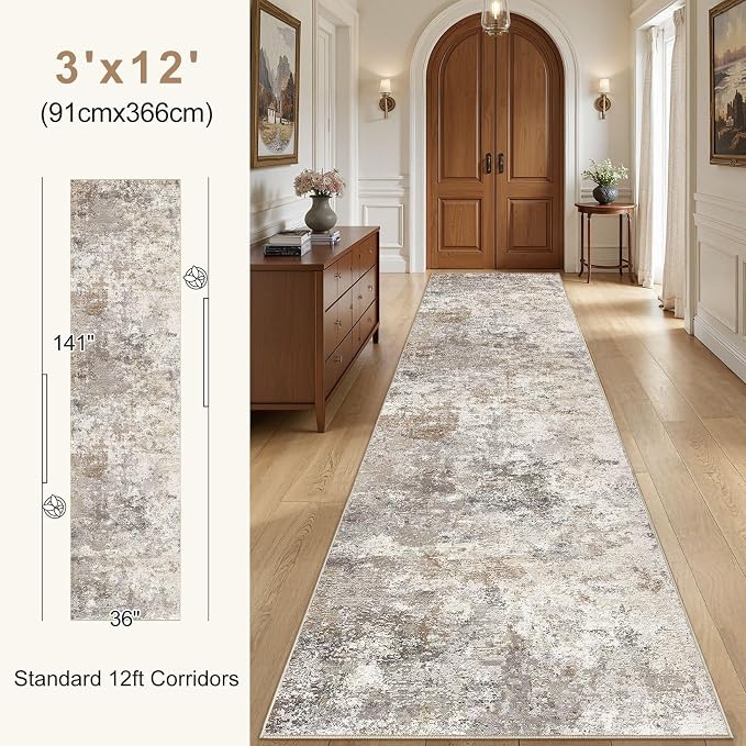 UERMEI 3X12 Washable Runner Rug - Image 4