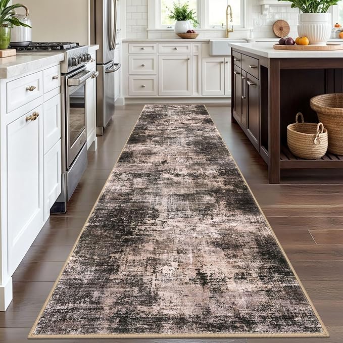 IOHOUZE Abstract Runner Rug 3x12 Ft Washable Runners - Image 2