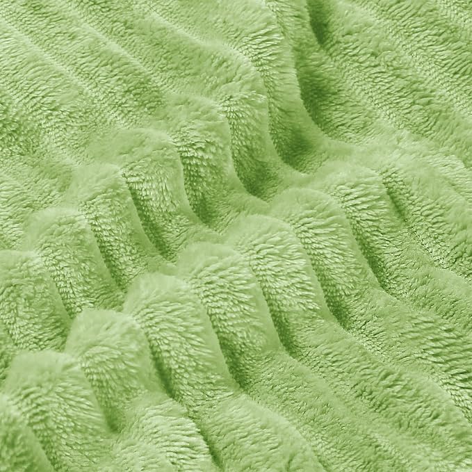 BEDELITE Fleece Blanket Queen Size – 3D Ribbed Jacquard Soft and Warm - Image 4