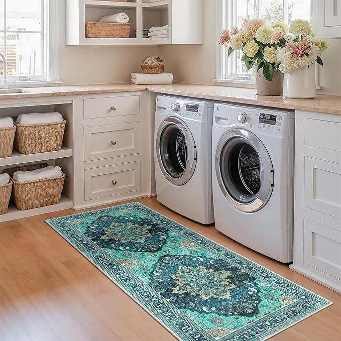 RELEANY Area Rugs 2'x5' Runner Rug Non Slip Washable - Image 2