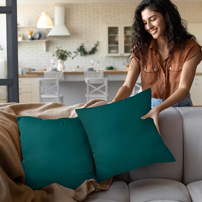 Utopia Bedding 16x16 Pillow Inserts, Dark Teal – Indoor Decorative Throw Pillows - Image 7