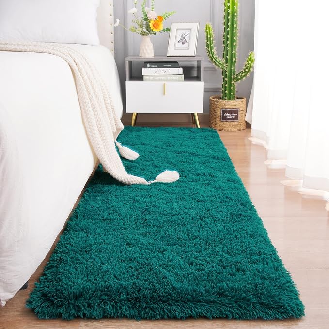 Chicrug Soft Runner Rug for Bedroom Living Room Plush Fluffy Rug 2x6 Feet by ChicrugHomeDecor
