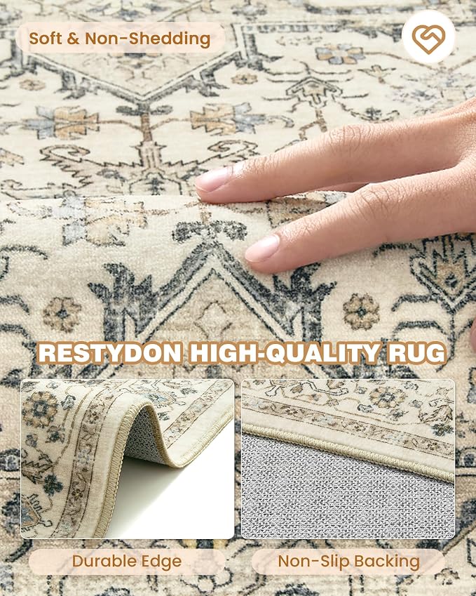 Runner Rug 2x10, Ultra-Thin Kitchen Rugs Non Slip Washable Rugs - Image 7
