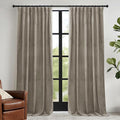 RYB HOME Taupe Velvet Curtains by RYBHOME
