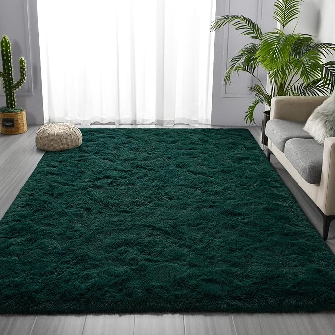 Deerhoo Large Shag Area Rugs 5 x 8, Plush Fuzzy Rugs - Image 2