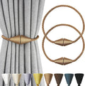 2 Pack Magnetic Curtain Tiebacks Rope Modern Handmade Curtain Tie Backs by CurtianTiebacks