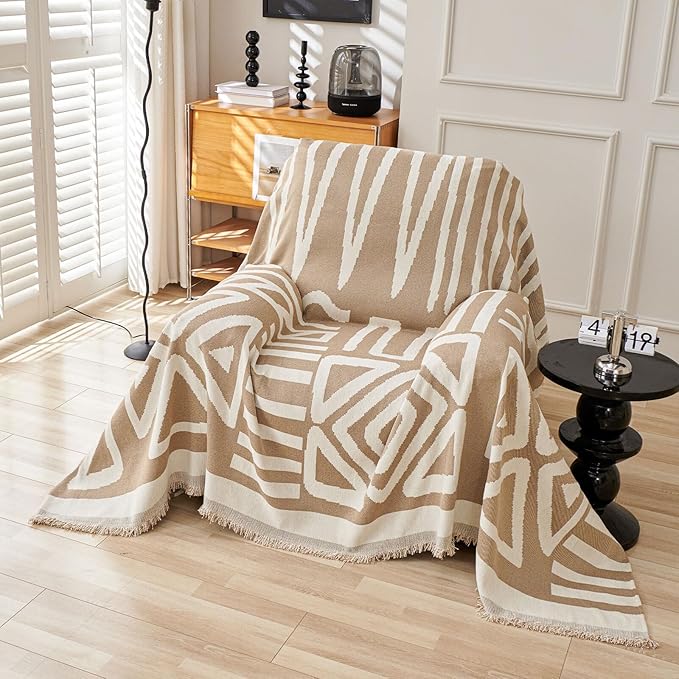 HANDONTIME Sofa Covers Armchair Boho Couch Cover by HANDONTIME