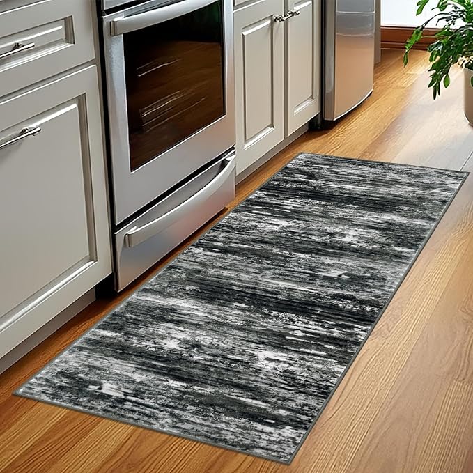 KOZYFLY Kitchen Runner Rug for Hallway Non-Slip Modern Abstract Runner Rug 2x5 - Image 3