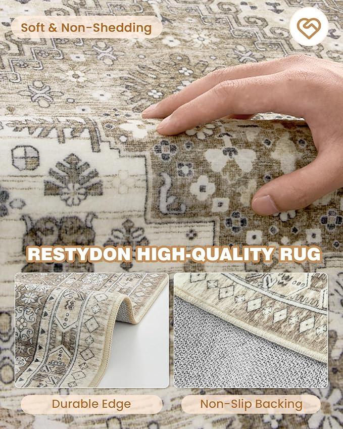Runner Rug 2x10, Ultra-Thin Kitchen Rugs Non Slip Washable Rugs - Image 7