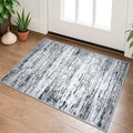 Lansny Modern Abstract Entryway Rug Indoor 2x3 Washable Rug Non-Slip Soft Small by lansny