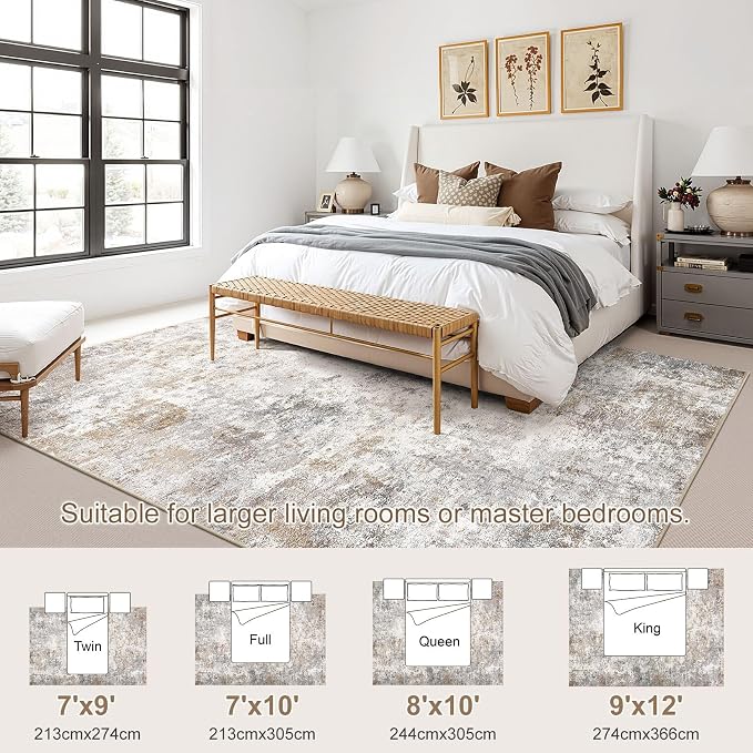 UERMEI 7x10 Area Rug Living Room Rugs - Image 2
