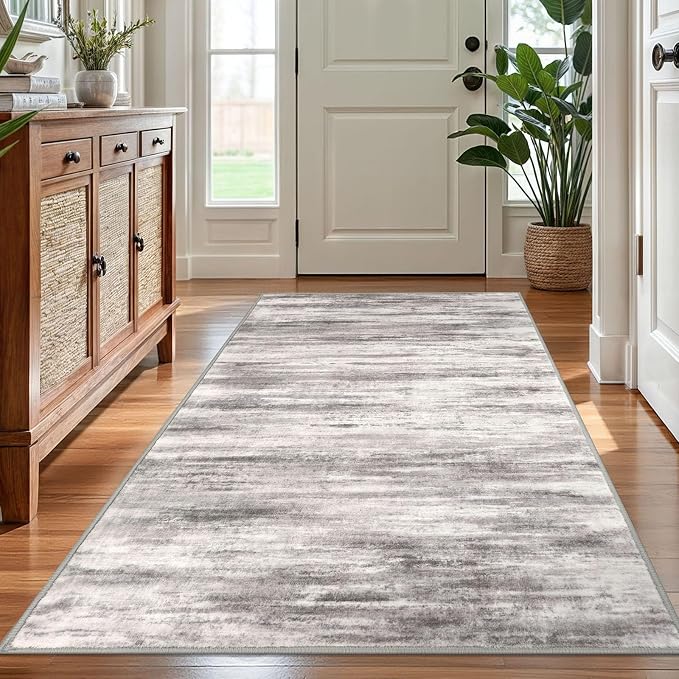KOZYFLY 4x6 Area Rug Modern Abstract Washable Large Rugs by KOZYFLY