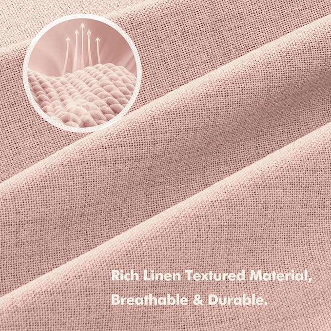MIULEE 100% Blackout Linen Curtains - Image 3