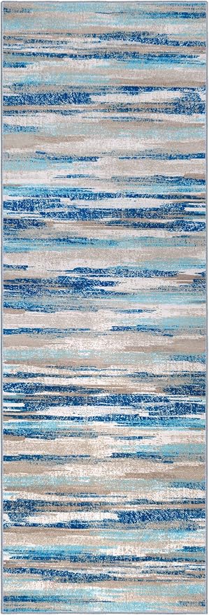 Lansny Modern Abstract Runner Rug 2.6x8 - Image 9