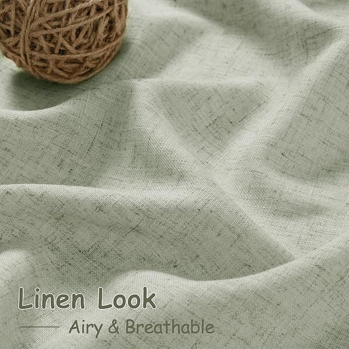 Nanspring Extra Wide Linen Curtains - Image 5