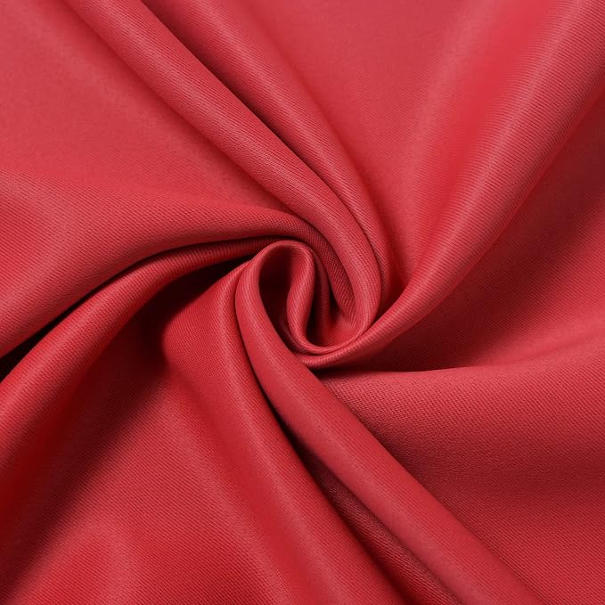 Yakamok Blackout Ombre Black and Red Curtains - Image 7