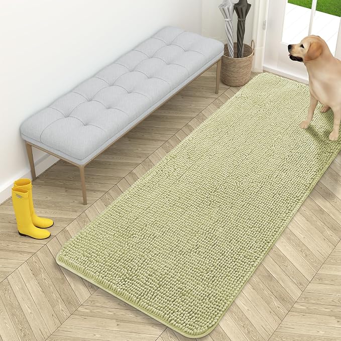 OLANLY Dog Door Mat for Muddy Paws 59x24, Absorbs Moisture and Dirt, Absorbent by OLANLY