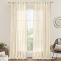 LAMIT Living Room Linen Curtains 95 Inch by LAMIT