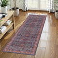 Washable Area Rug 2'6'' x 8' Vintage Traditional Persian Mat by Unknown
