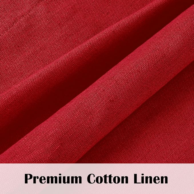 FRAMICS Farmhouse Cotton Linen Curtains - Image 6