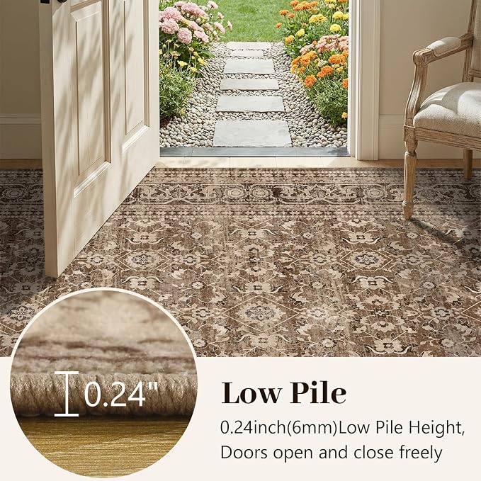 6x9 Ft Large Area Rugs for Living Room, Soft Non-Slip Machine Washable Rug - Image 6