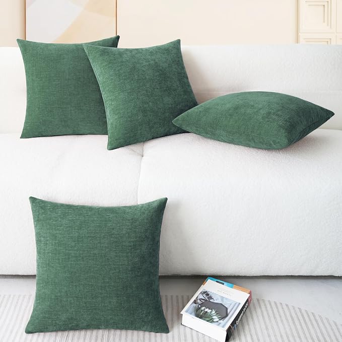 CaliTime Christmas Throw Pillow Covers Decorative 18 X 18 Inches Pack of 4 Cozy - Image 6