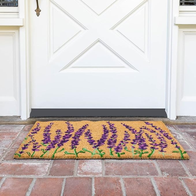 Juvale Lavender Floral Door Mat - Image 4