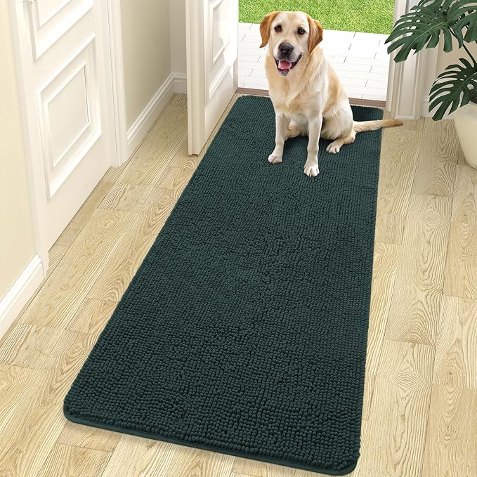 OLANLY Dog Door Mat for Muddy Paws 70x24, Absorbs Moisture and Dirt, Absorbent by OLANLY