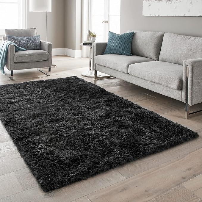 Ophanie Black Area Rug 5x7 Rugs - Image 5